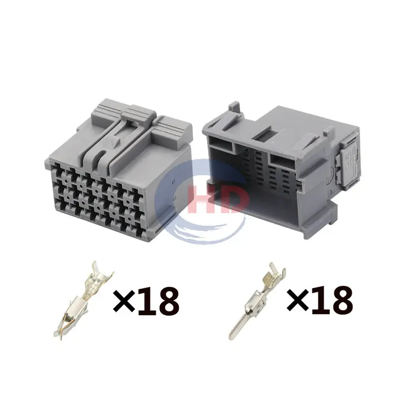 

1-20 sets 18pin auto wiring harness plug cable electric plug connector 1-967629-1 1-967624-1