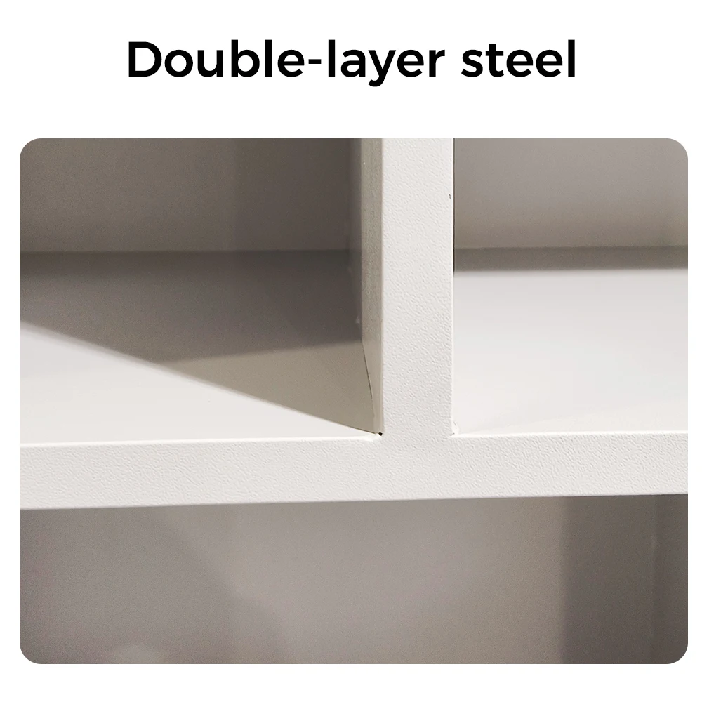 Estantería infantil de acero claro, estantería infantil de metal, apartamento en el aula, sala de estar escolar