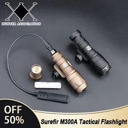 WADSN Surefire M300A M300 latarka taktyczna Mini broń Scout polowanie LED Light pasuje do szyny 20MM chwilowy włączony ogon stały