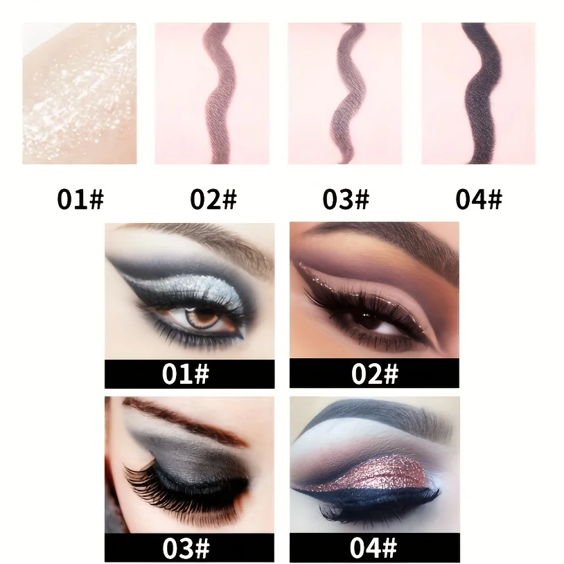 Eyeliner żelowy, szybkoschnący, matowy, odporny na rozmazywanie, wodoodporny ołówek do oczu dla kobiet, dziewcząt, codzienny makijaż sceniczny na imprezę