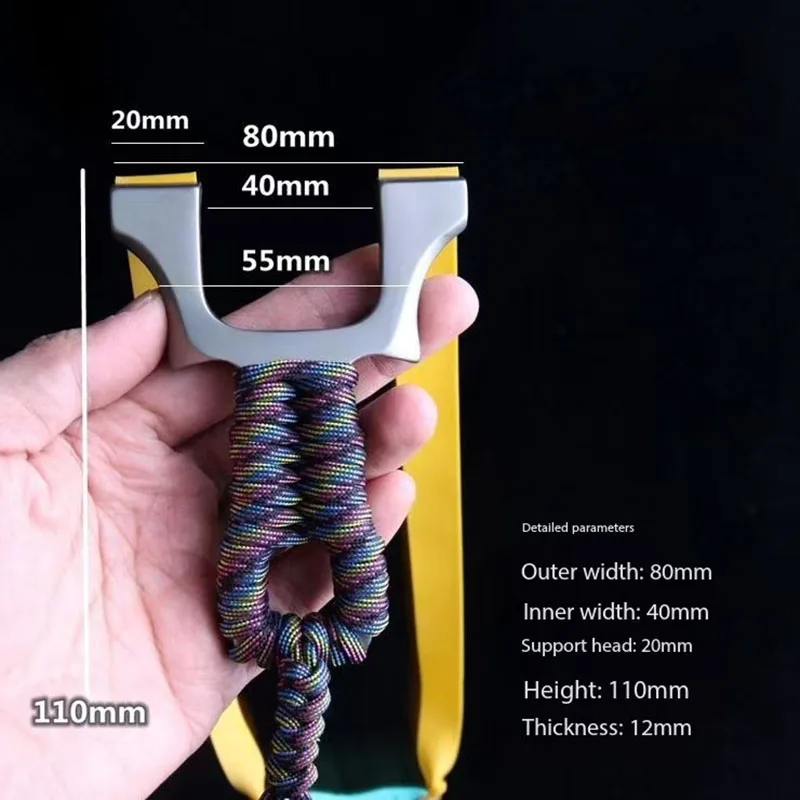 fronde-de-chasse-en-alliage-de-titane-fronde-d'exterieur-de-haute-puissance-et-de-haute-precision-tir-de-chasse-fronde-de-survie