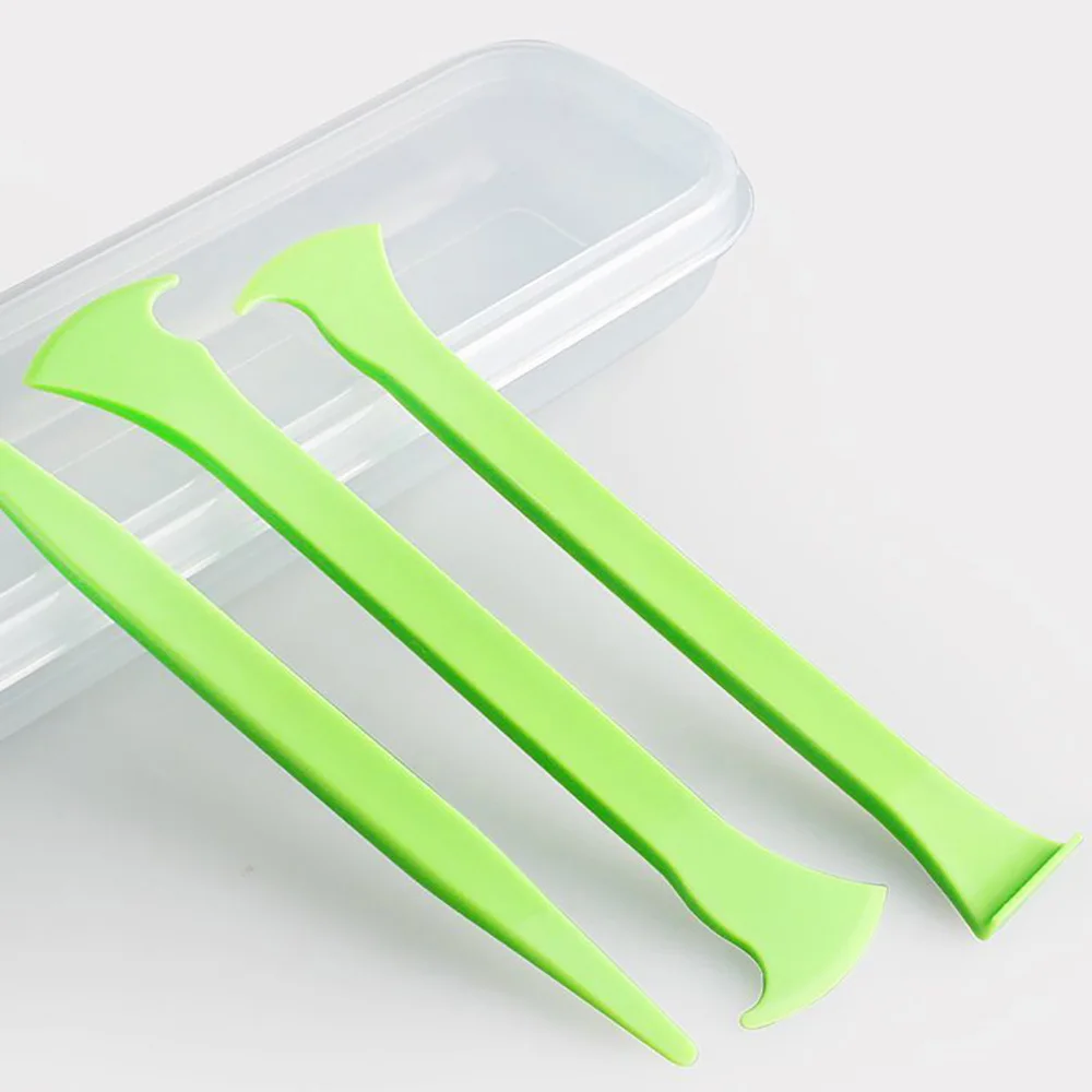 3Pcs Micro Squeegee Curves Slot Tint Tool Car Wrap Edge Trimming Squeegee Edge-closing Scraper Vinyl Wrap Applicator Tool Kit