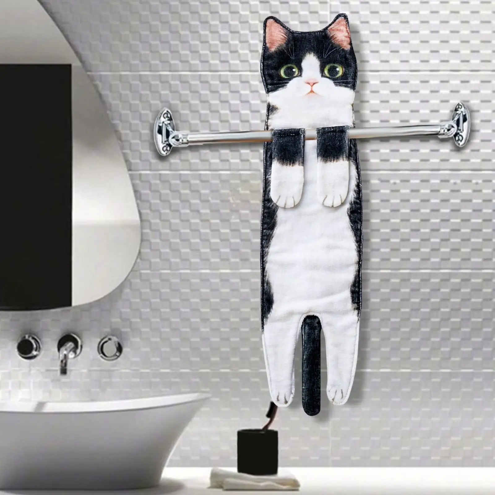 Leuke Handdoeken Keuken Kat Handdoek Multifunctioneel Washandje Accessoires