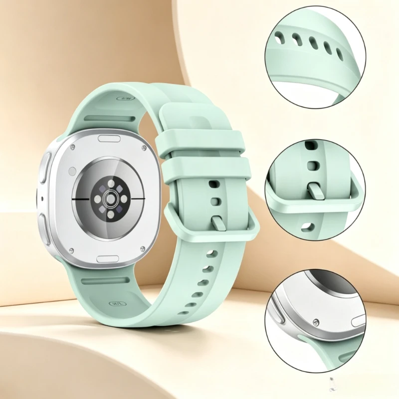 Original 1:1 Sport Band for Samsung Galaxy Watch 9-8 Strap 40mm 44mm Silicone Wristband Galaxy Watch 8 Classic 46mm Bracelet