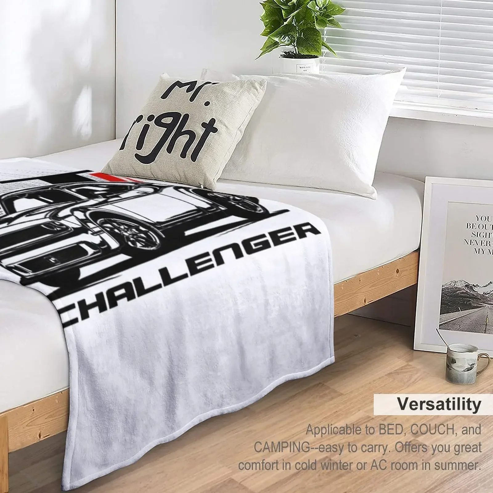 Challenger RT Throw Blanket Flannel Sofa Throw Blankets