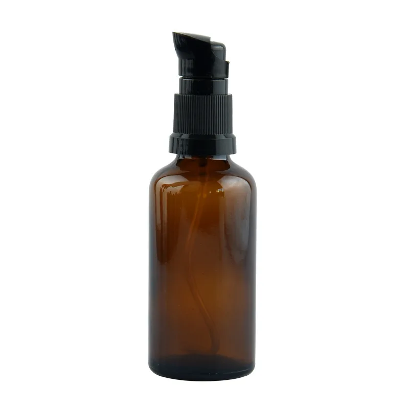 5-100ml Brown Dark Spray Bottle Bird Beak Pump Tawny Pressed Glass Essential Oil Sample Subpackage Cosmetics Bottles Wholesale