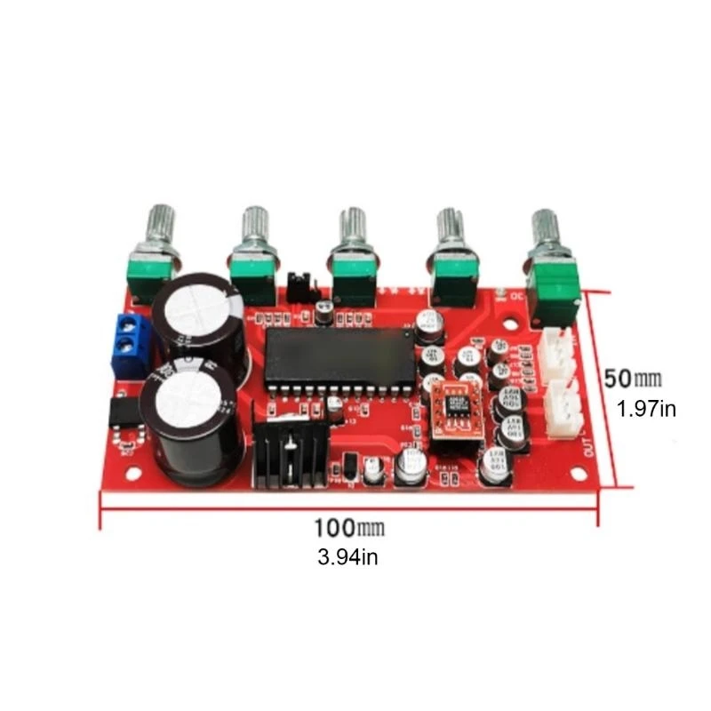 LM4610 preamp صوت نغمة لوحات الجهد المجلد تعديل الصوت الرقمي .H05A