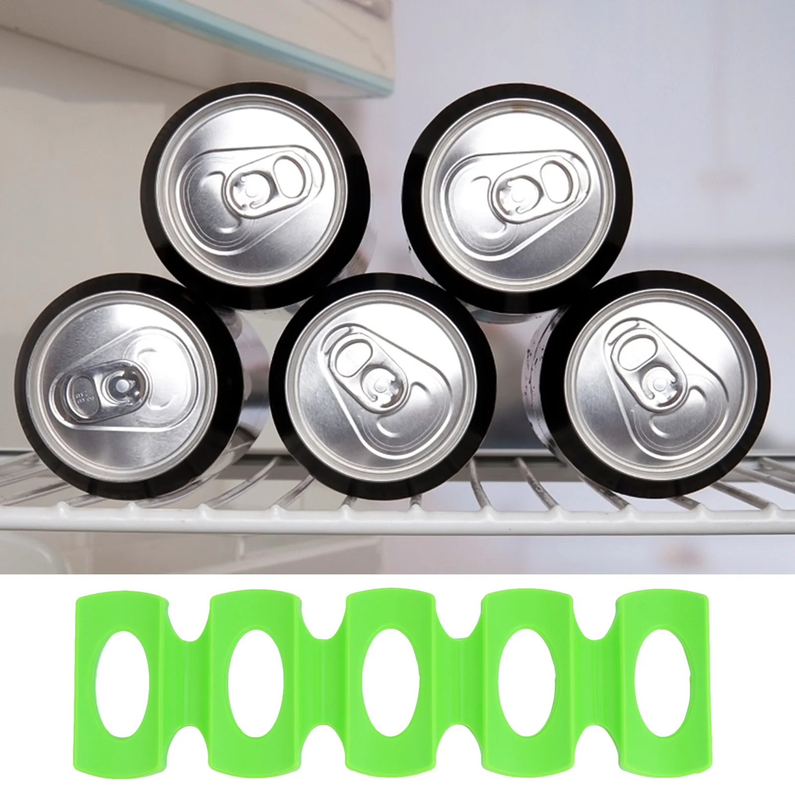 

2pcs Silicone Fridge Mat Holder For Beer Bottles Beverage Storage Rack Tin Can Organizer Bottle Shelf Drink Cooler Can