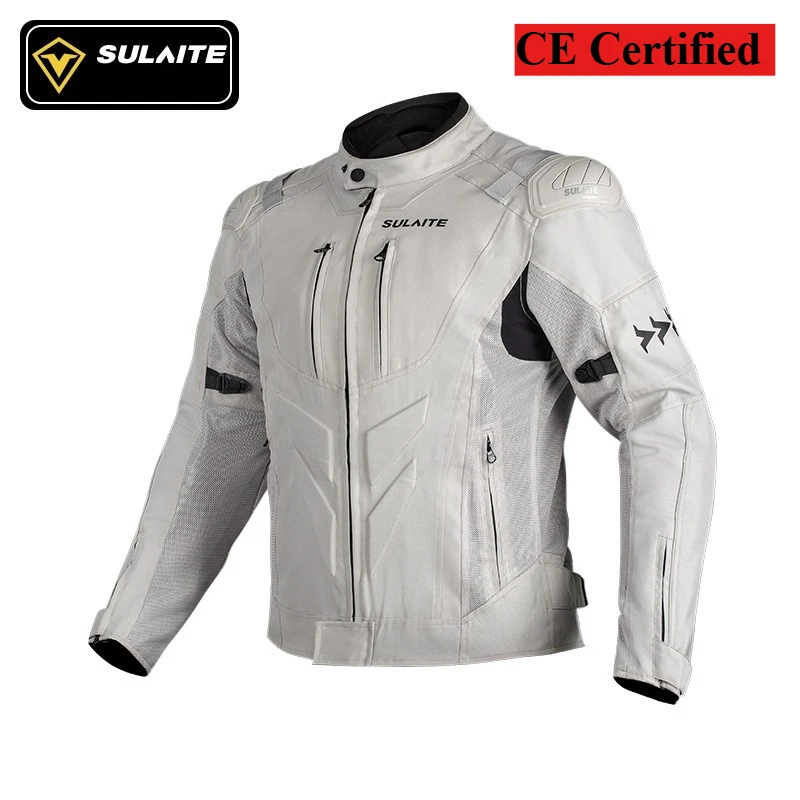 

SULAITE мотоциклетный костюм для езды по дороге, гоночный костюм, летнее дышащее оборудование для локомотива, мужская куртка, комплект, размер S-4XL