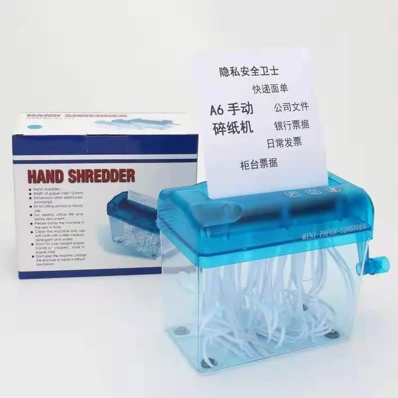 

Portable Mini Manual Hand-Cranked Straight Cutting Machine Paper Cutter Shredder For Paper