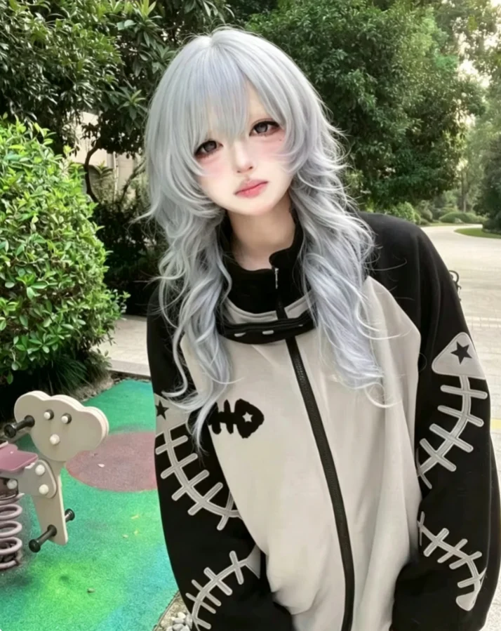 Japanische Kawaii Fisch Knochen Langarm Abnehmbare Kapuze Frauen Zipper Y2k Ästhetischen Streetwear Hoodies Harajuku Zipper Sweatshirt