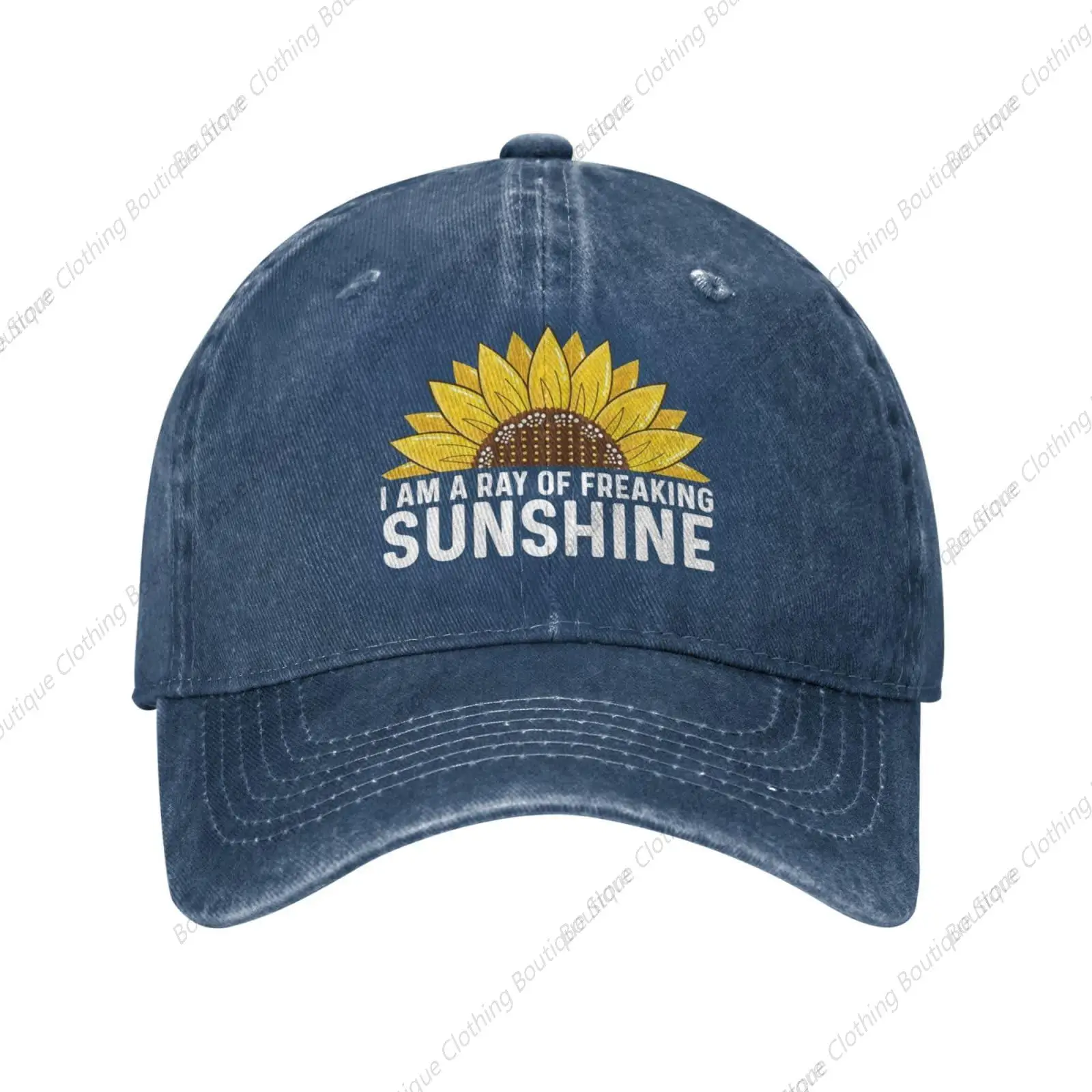 I Am A Ray of Freaking Sunshine Hat Men Baseball Caps Trendy Cap Navy Blue