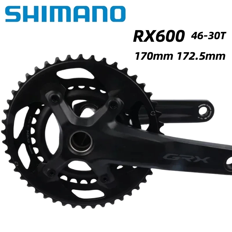 

SHIMANO GRX Road Bike Crankset FC RX600 170MM 172.5MM 46-30T 40T 10/11 Speed Road Bike Bicycle