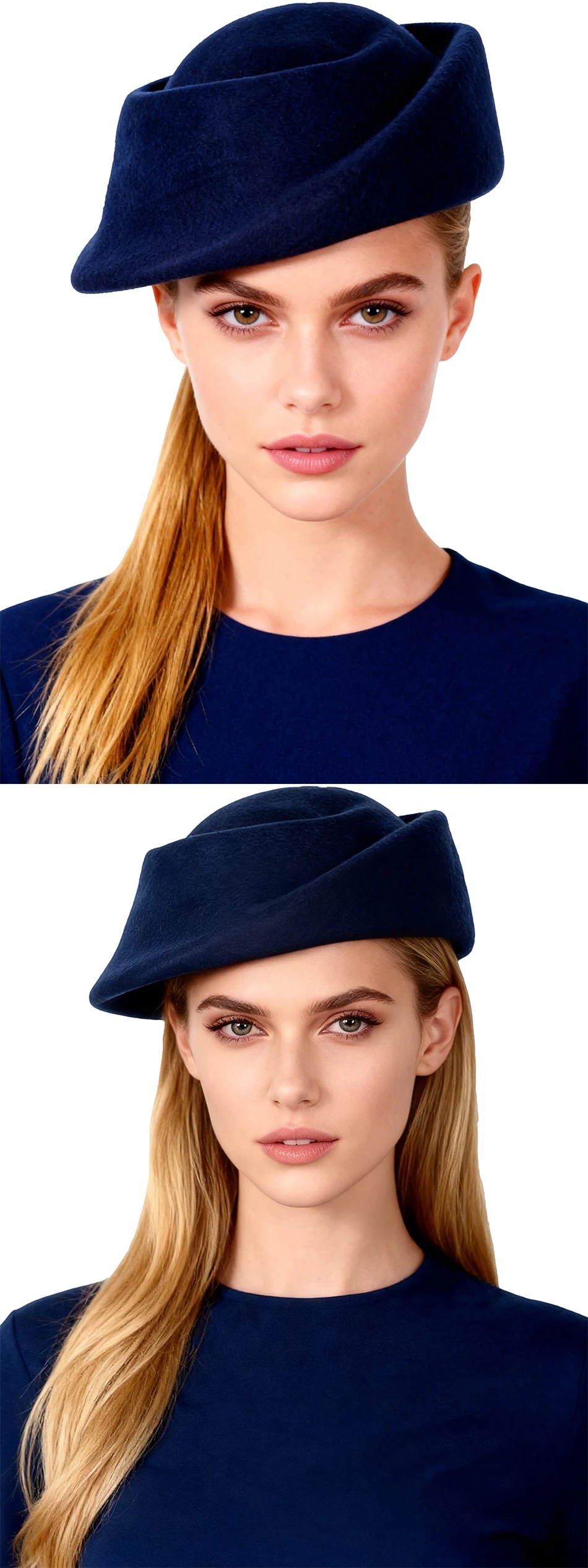FS Luxusmarke, weiße und lila Wollhüte für Frauen, elegante Hüte für Teepartys, Pillbox-Hüte, Winter-Beret, französische Mütze, Sombreros Mujer. – Detail 3