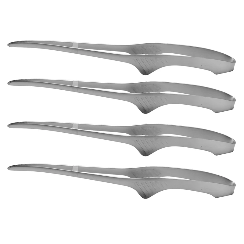 ملقط شواء الكورية واليابانية ملقط شواء ملقط شواء قائم بذاته أواني الطبخ غير قابلة للانزلاق ملقط من الفولاذ المقاوم للصدأ