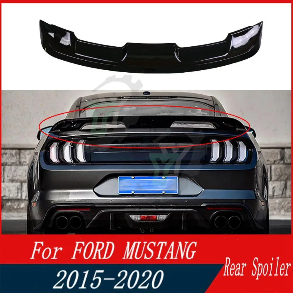 

High Quality ABS Plastic Car Rear Trunk Spoiler Rear Wing Lip Trim For FORD MUSTANG 2015 2016 2017 2018 2019 2020 GT500 Style