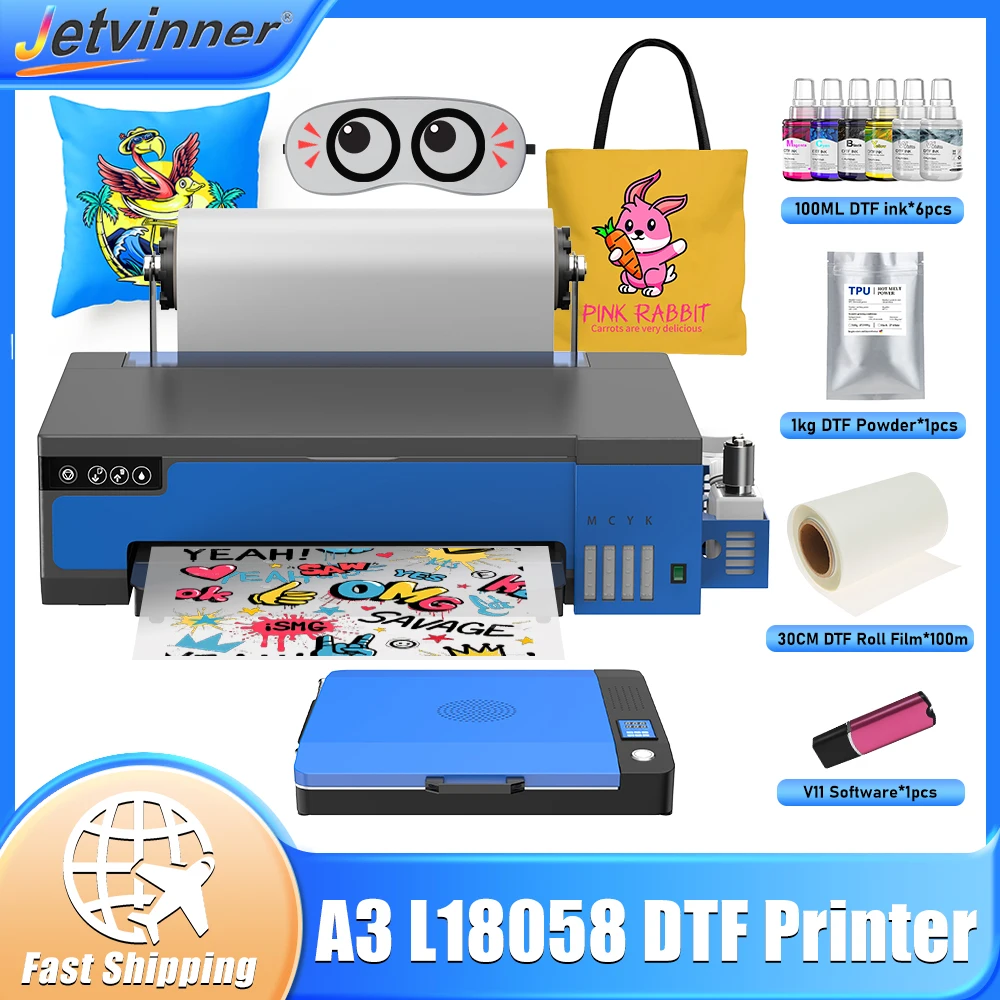 

Принтер A3 XP600 DTF Принтер напрямую для переноса пленки Печатная машина для футболок Impresora dtf a3 Для текстильной одежды DTF Печать