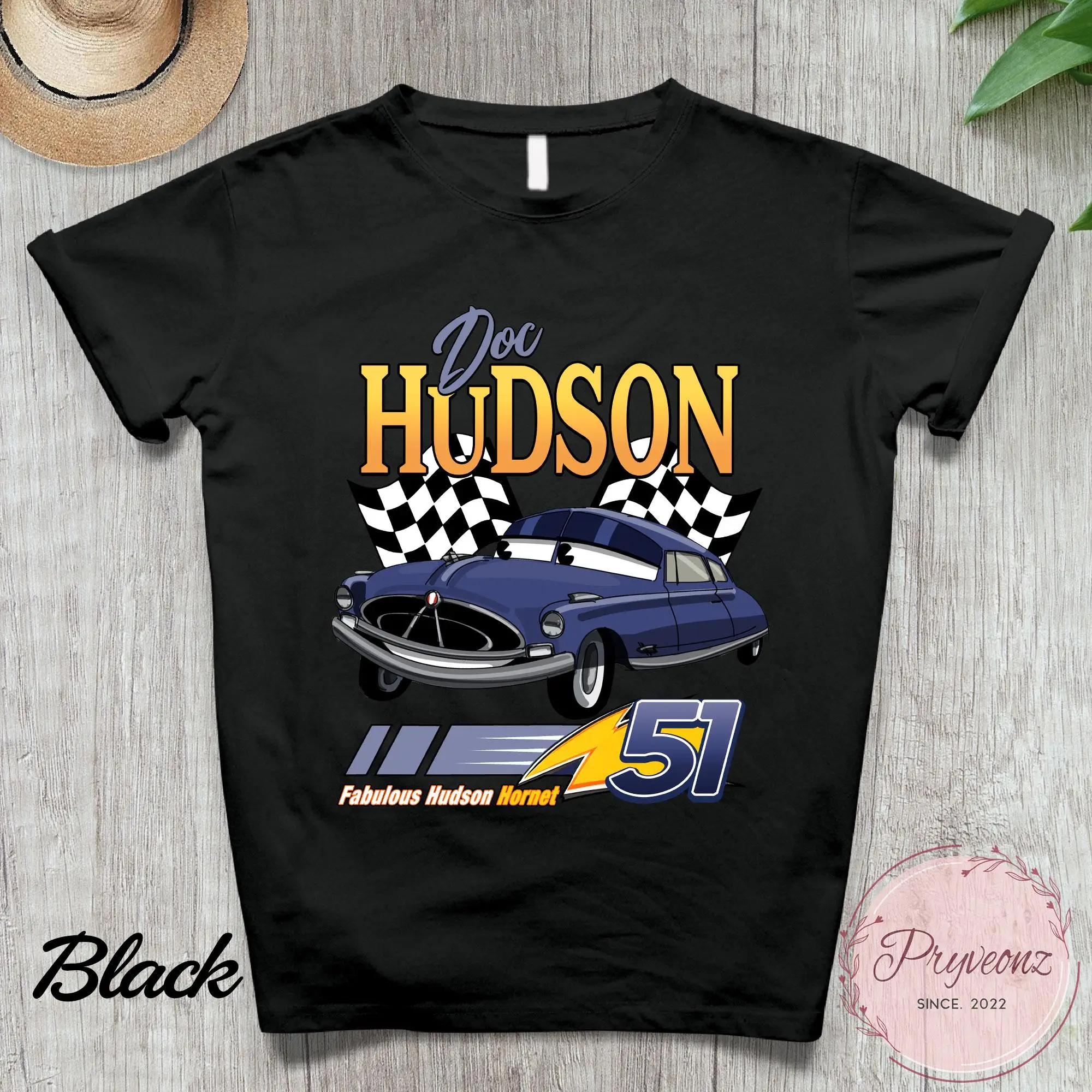 

Винтажные рубашки Doc Hudson 51 Pixar Cars, рубашки Hudson Retro Pixar Cars, рубашка Cars Land, поездка на родину 2025 года