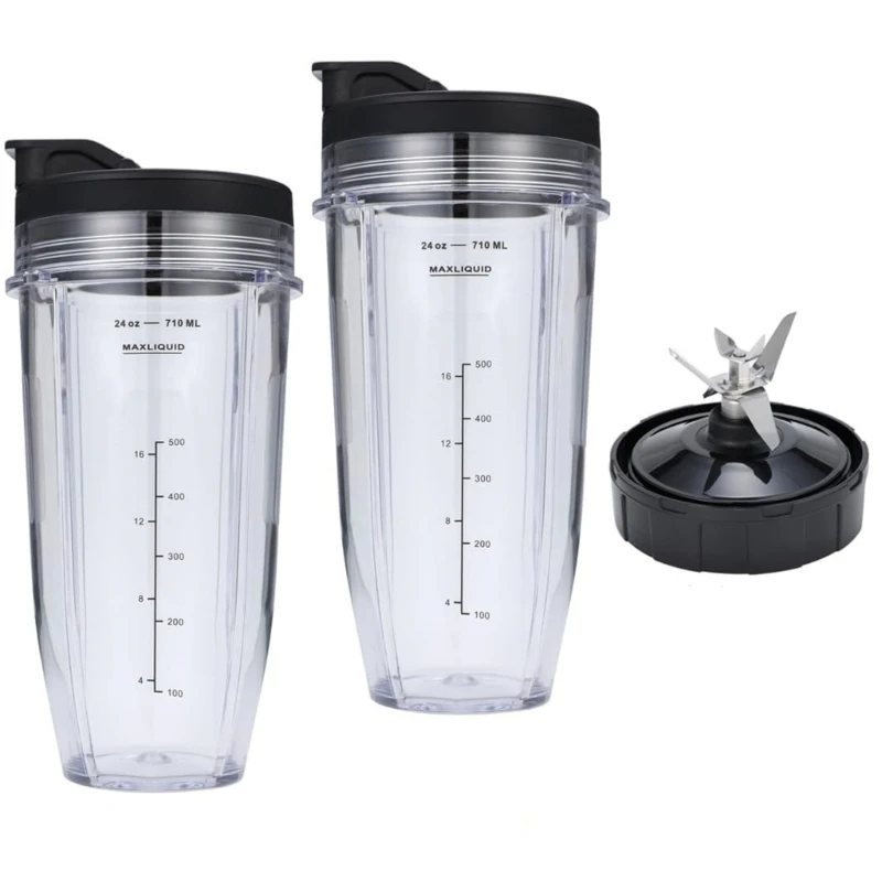 

24oz Cups for Nutri Ninja BL480 Auto 7 Fins