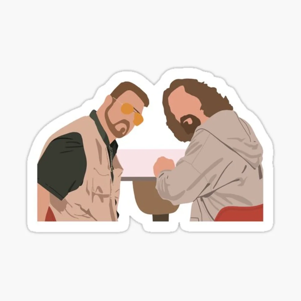 The Big Lebowski Sticker for Laptop Decor Bedroom Car Cute Cartoon Art Fashionable Public Suitcase