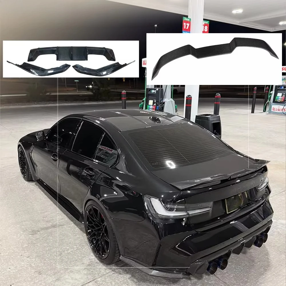 For M3 G80 Style Carbon Fiber Dry Carbon Fender Tuyere Modification Kit 3