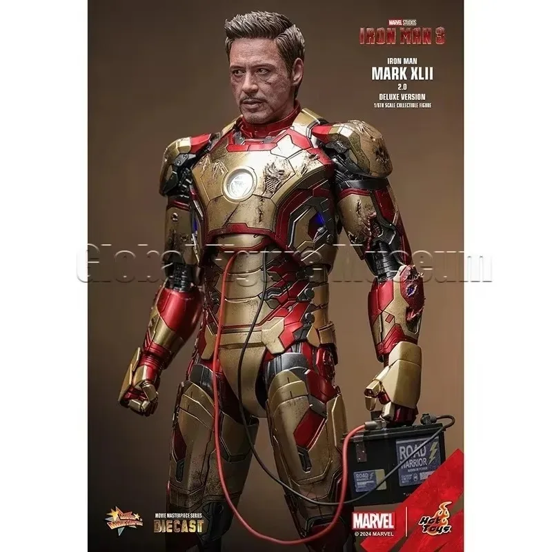 In Stock HT Iron Man Mark XLII 2.0 MMS759 D66B Iron Man 3 Deluxe Edition 1/6 MMS759D66B Movable Machine Model Collection