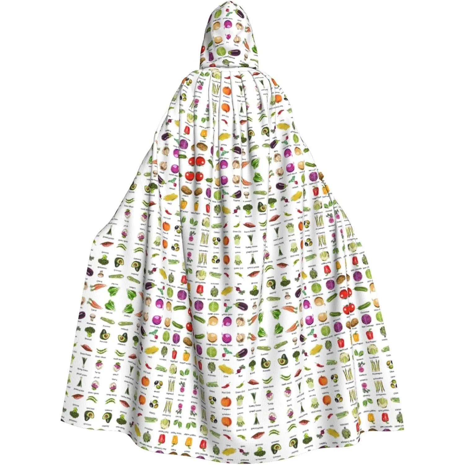 

Введение различных овощей с принтом, накидка с капюшоном для взрослых, карнавальная фестивальная накидка, халат для косплея, костюм для вечеринки, готический карнавал