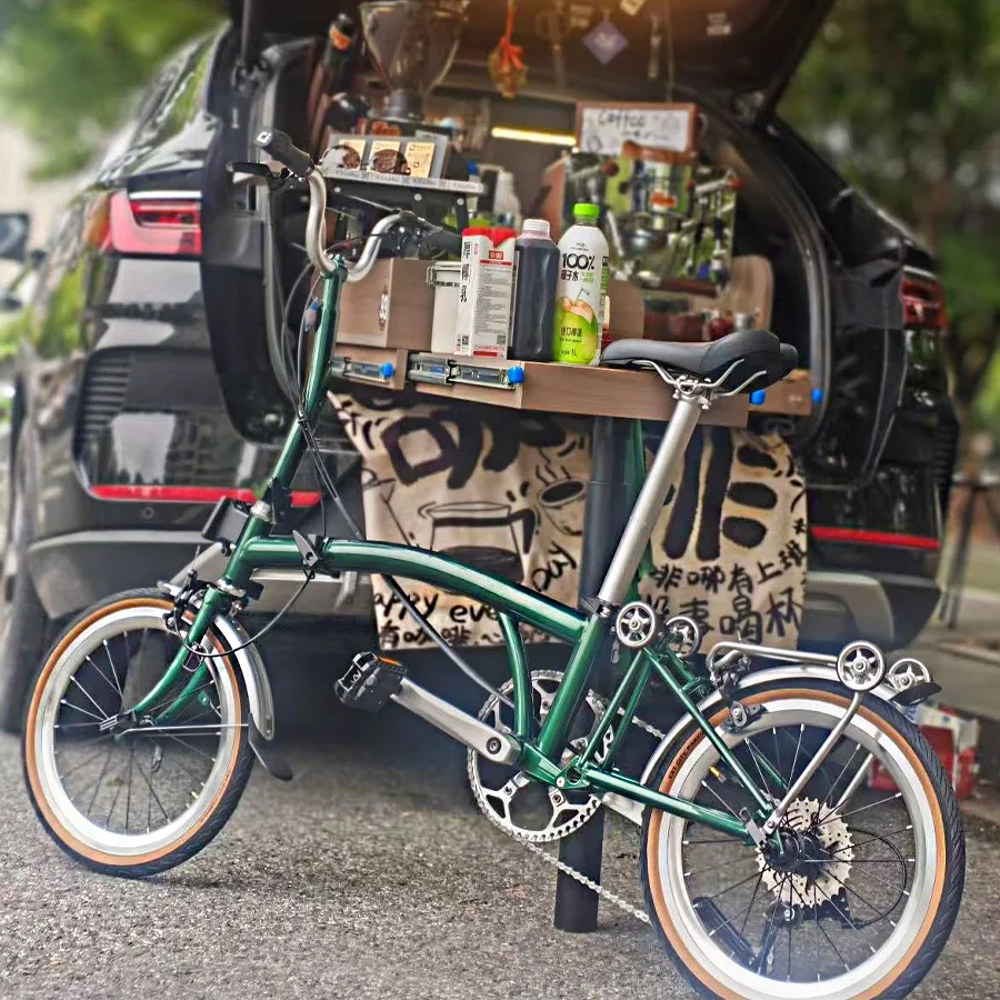 

CRANSTON легкий складной велосипед, 20 дюймов, 9 скоростей, полная ударопрочная рама, портативный уличный мини-складной велосипед для взрослых