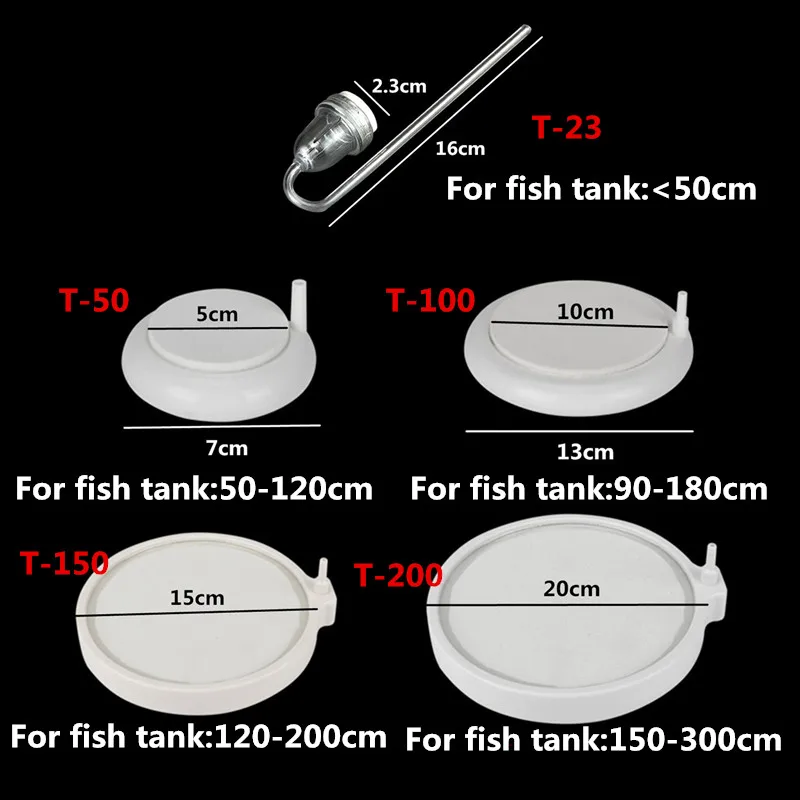 Quiet Aquarium Nano Air Diffuser Plate Fish Tank Super Atomized Bubble Refiner Aquatic Air Pump Outlet Accessories