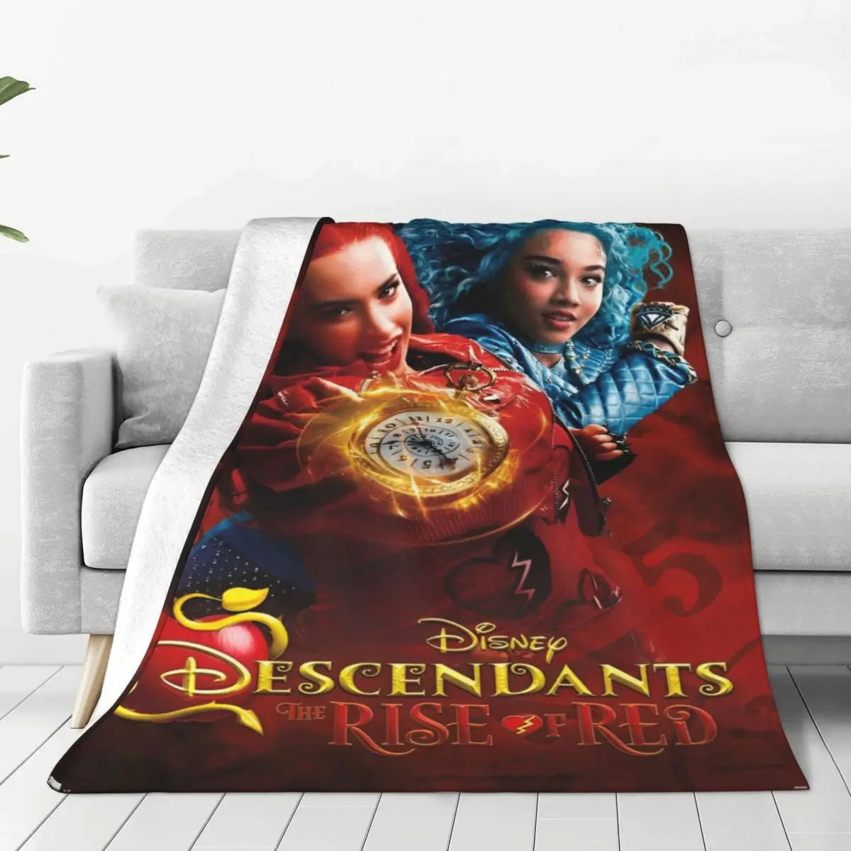 Descendants 4 The Rise Of Red Blanket Thing For Couch Soft Cozy Throw Blankets Gifts For Christmas