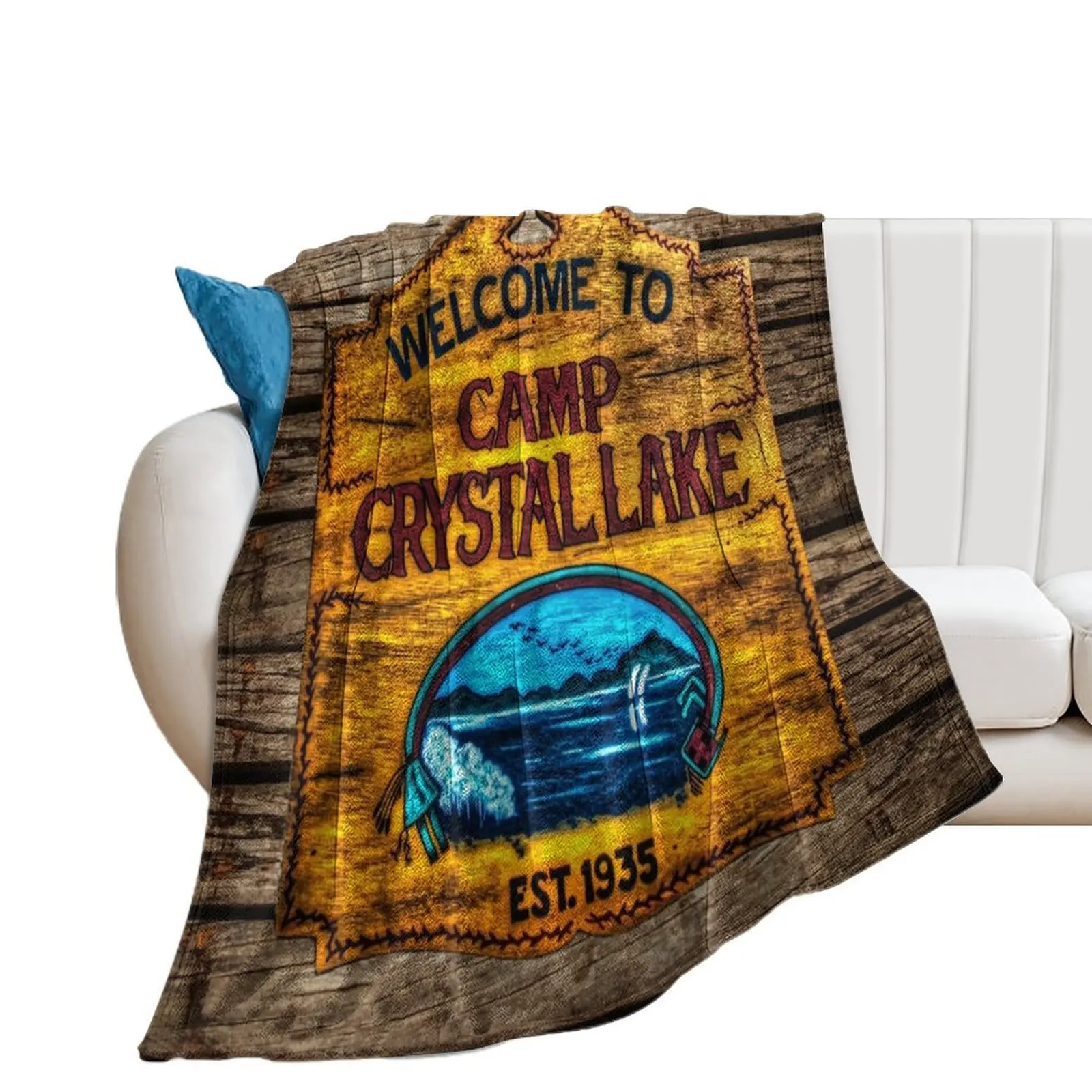 

Camp Crystal Lake Throw Blanket Luxury Blankets Sofas Of Decoration Polar Blankets