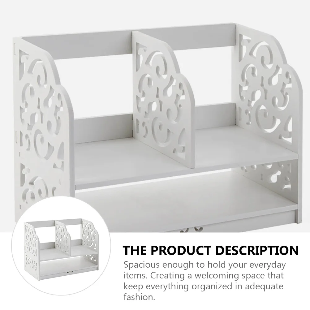 

Book Shelf for Desk Organizer Shelves Bookshelf Holder Countertop Display Rack Storage