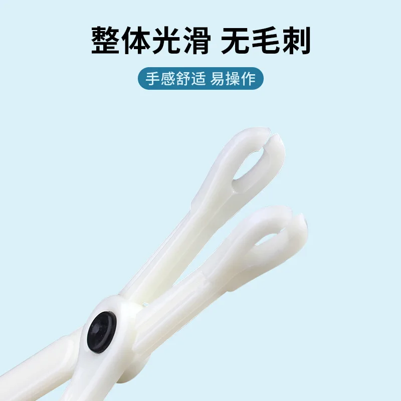 Ассистент для пирсинга, одноразовые косые треугольные щипцы для пирсинга с круглым ртом, человеческий пирсинг