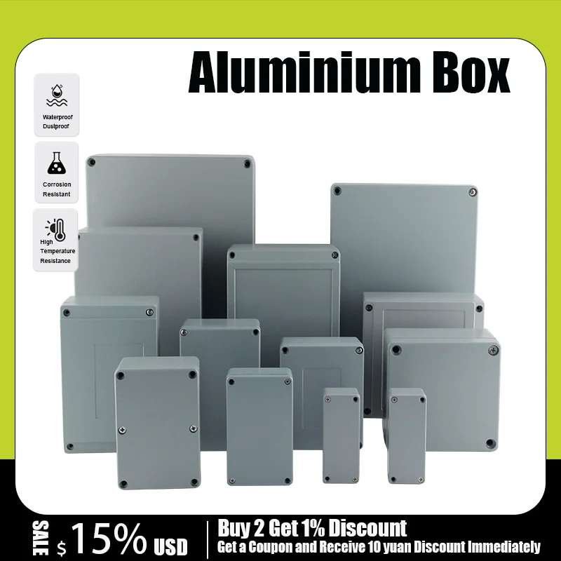 IP67 Cast Aluminum Junction Box Engineering Project Explosion-proof Sealed Case Outdoor Waterproof Enclosure for Electronic