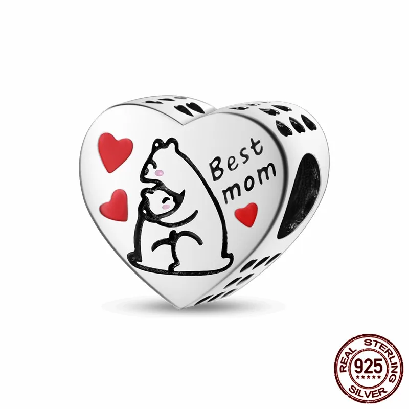 

This S925 sterling silver heart-shaped charm paired with an original bracelet is a DIY jewelry gift perfect for women.