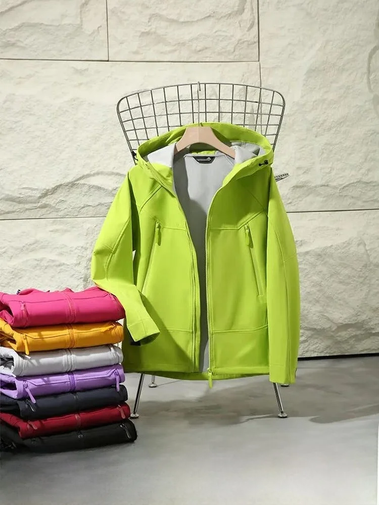 

Открытый 3D индивидуальный мягкий ell Jaet мужской женский ветрозащитный водонепроницаемый стенд подходит для длинной све с капюшоном и застежкой-молнией