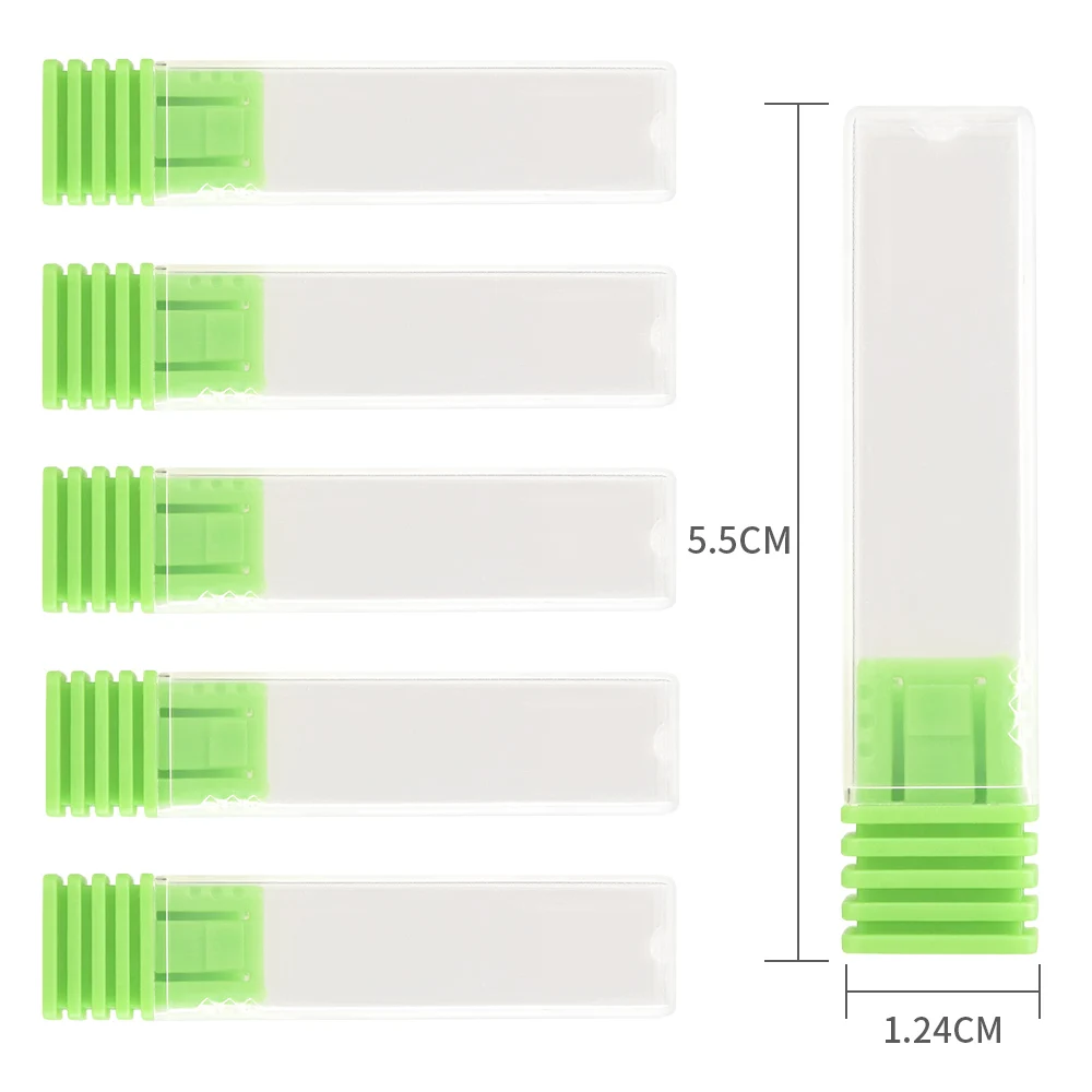 5/10 個の空の容器ネイルドリルビットバーホルダー防塵収納ボックスフライスカッターディスプレイアクリルマニキュアアクセサリー