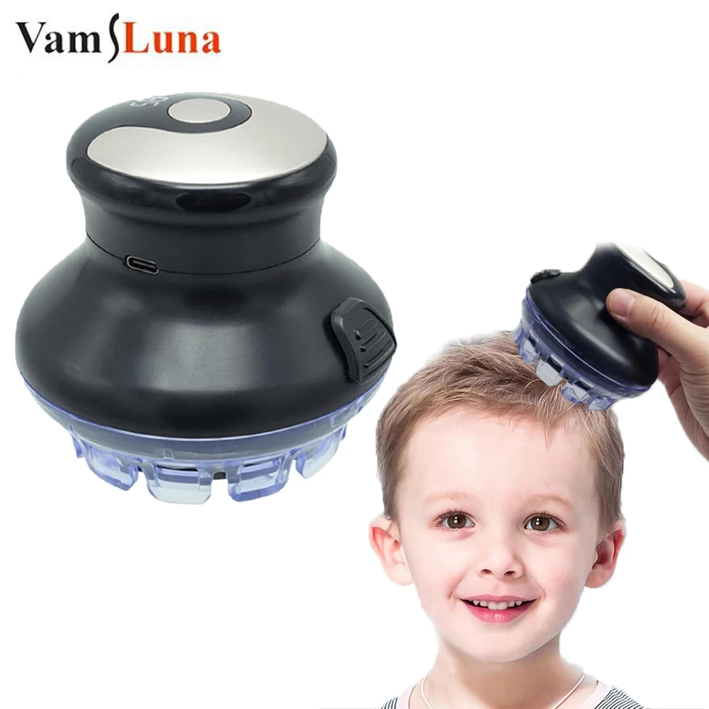 

Беспроводная круглая машинка для стрижки волос для мужчин со светодиодным дисплеем, быстрая стрижка, бритье головы и уход за бородой, косметические инструменты, перезаряжаемые через USB