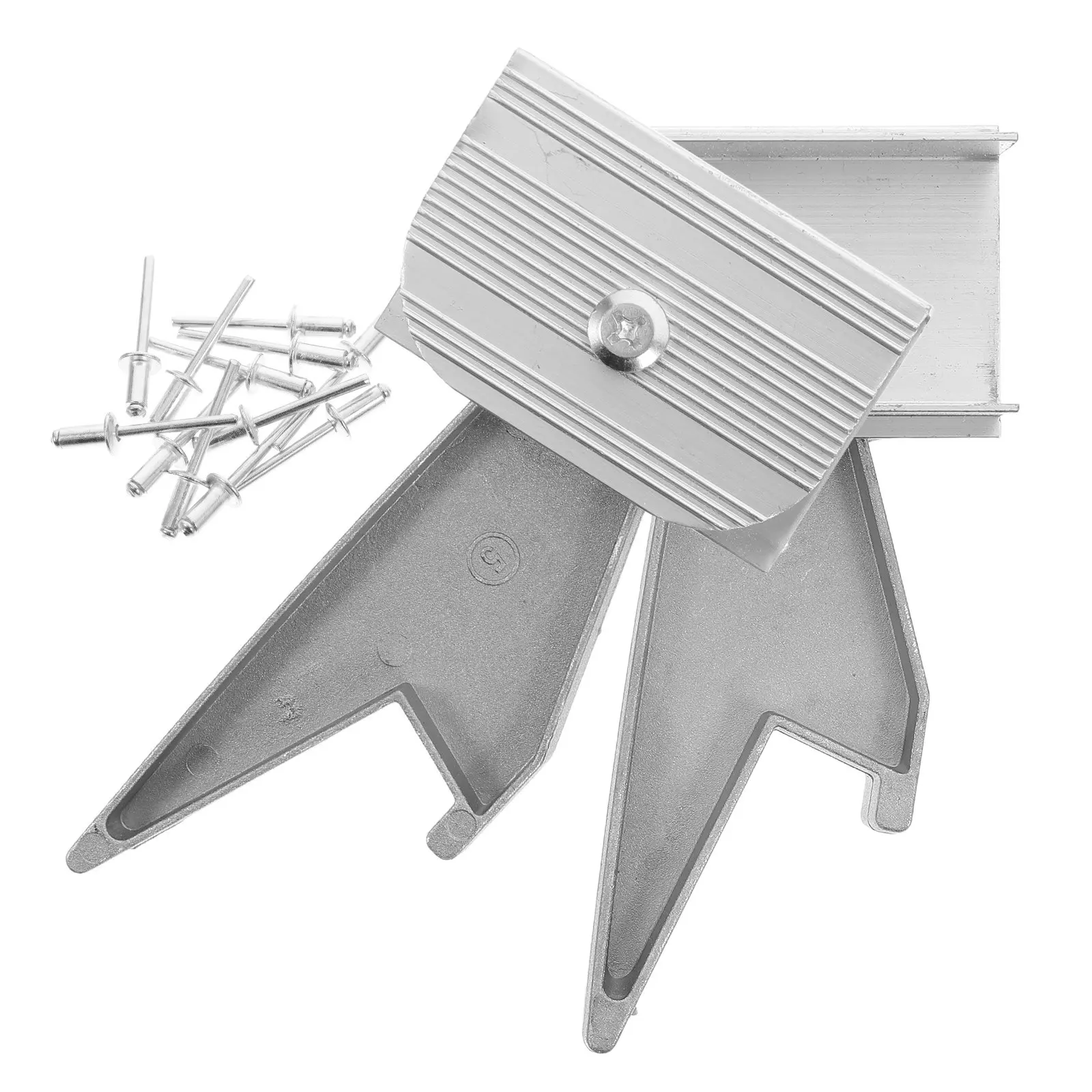 2Pcs Telescoping Ladder Tooth Lock Spring Triangle Aluminum Alloy Replacement Parts Heavy Duty Ladder Holder Stabilizer for Home view 5