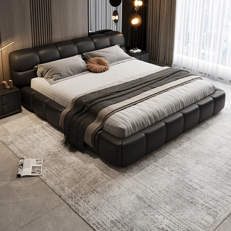 

European Style Bed Designer Black Master Full Size Luxury Girl Bed Bedding Design Muebles Para Dormitorio Nordic Furniture