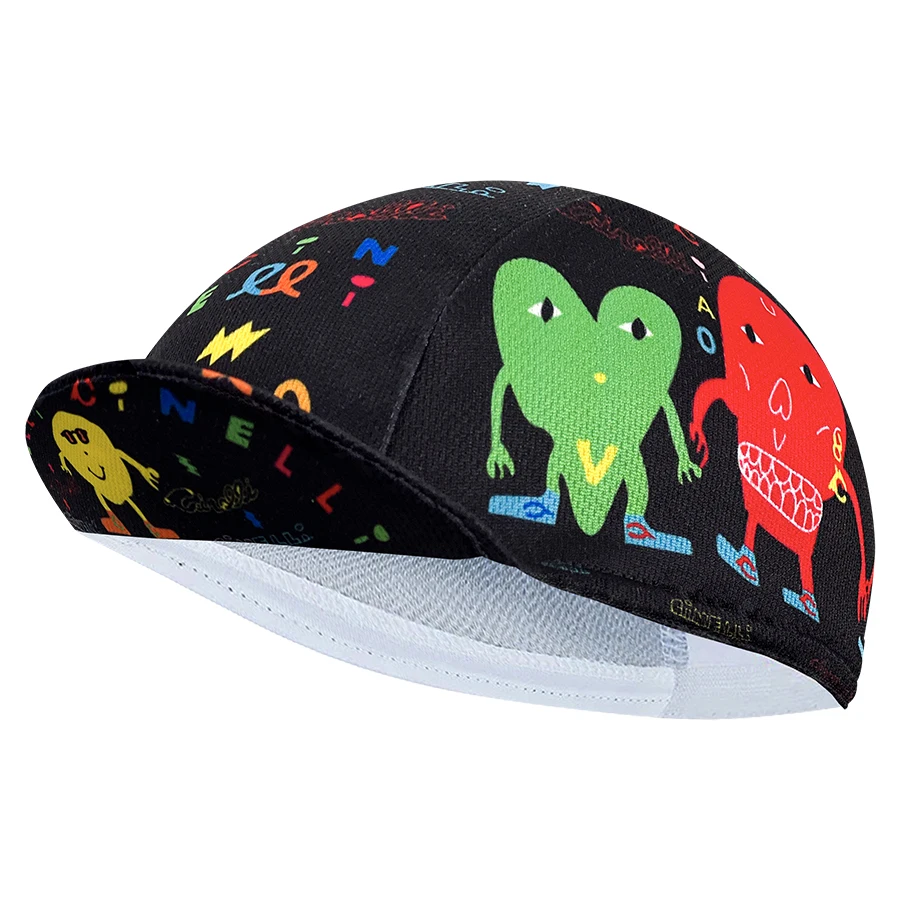 New cycling cap, polyester sweat absorption, fashion trend, unisex, graffiti