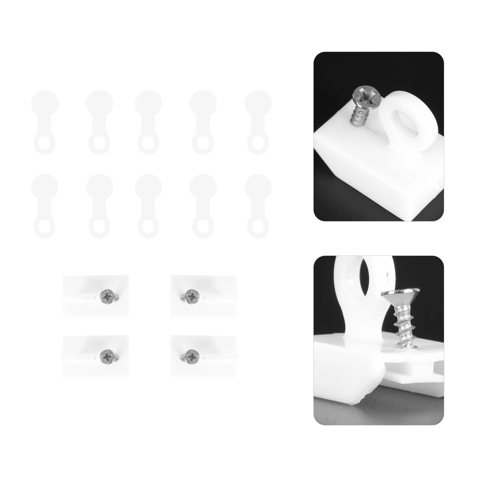 

Curtain Track Roller Plastic White Carriers Gliders Mute Wheel Smooth Slide Panels Dividers Drapes Sheers Valances Window Closet