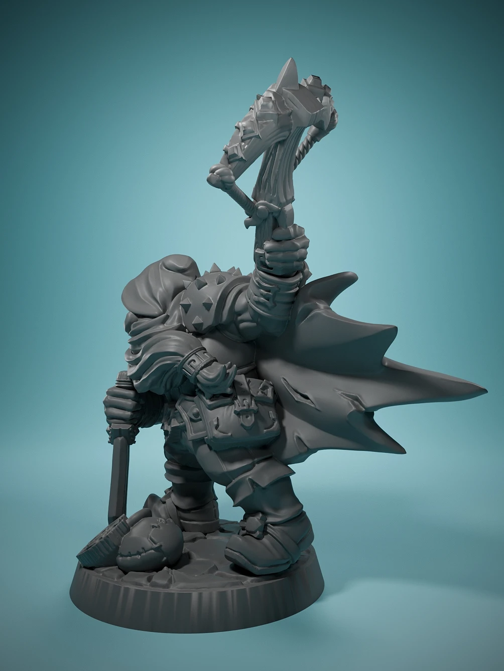 Dwarven Thief Merrian 3D Game Character miniatura, decoración de escritorio, juego de guerra, piezas de ajedrez, colecciones 3D Dwarven Thief miniatura