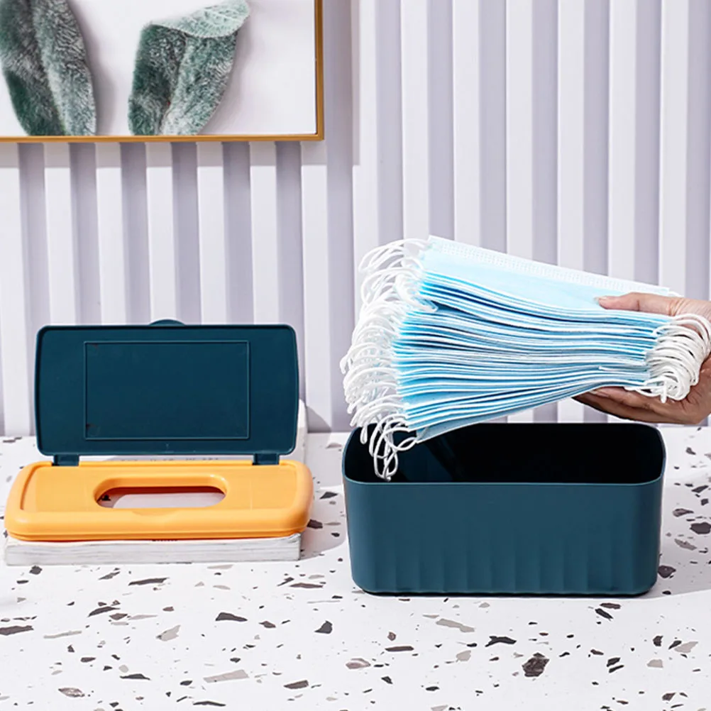 

Rectangular Wet Tissue Box Cover Organizer Large Capacity Sealed Design for in Bathroom Nursery Home Decor