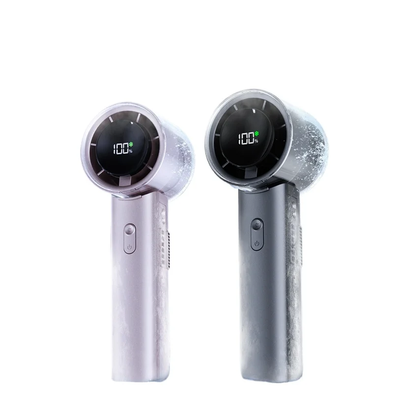 

Hot Sales Portable Foldable Led Display Turbo Handheld Fan Custom Logo Rechargeable Compact Pocket Cool Mini Handy Fan