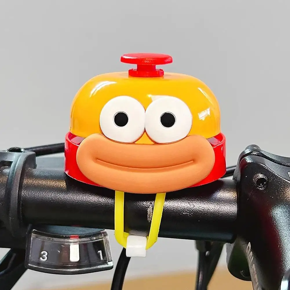 Cartoon Big Mouth Kids Bicycle Bell Horn Safety Warning Cycling Handlebar Bell Accessories Universal Bike Scooter Decoration 
