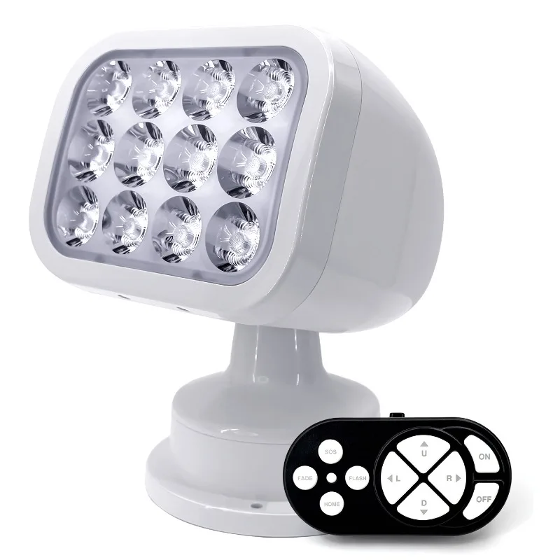 

Yacht searchlight, fully sealed IP65 waterproof LED lamp beads, with wired remote control boat search light