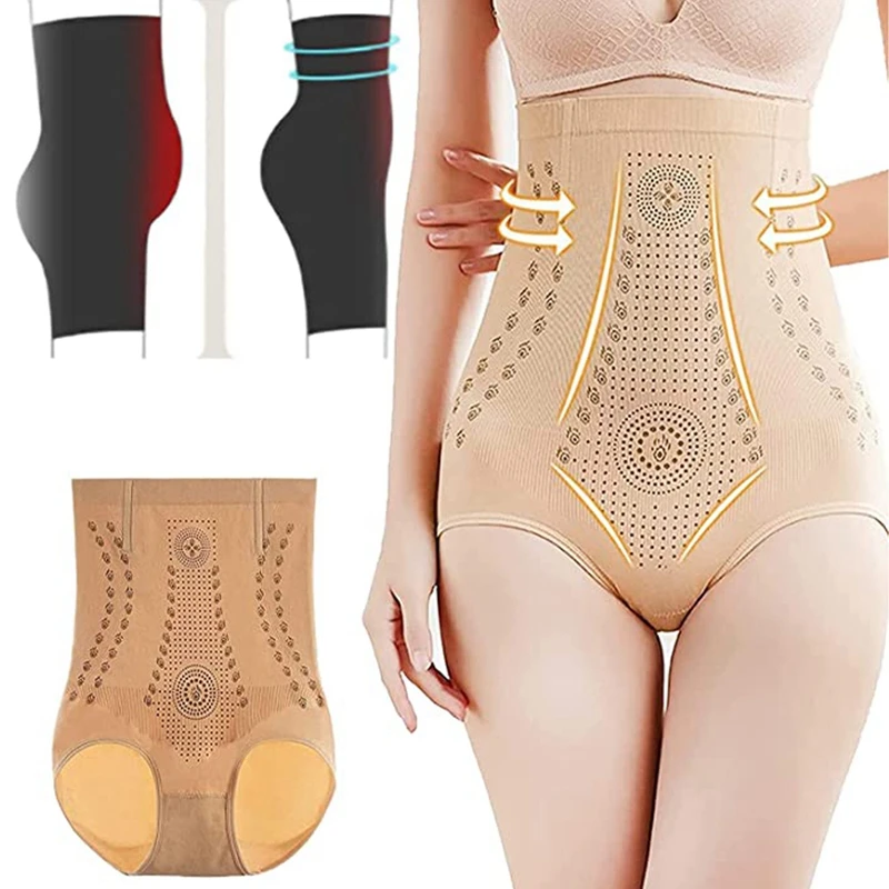 Summer Ionstech Unique Fiber Restoration Shaper Negative Oxygen Ion Fat Burning Tummy Control Bodysuit Panties Body Shaper