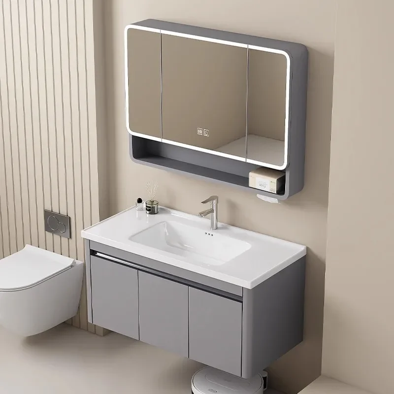 خزانة حمام حوض متكامل من السيراميك، خزانة حمام منزلية صحية، حوض غسيل