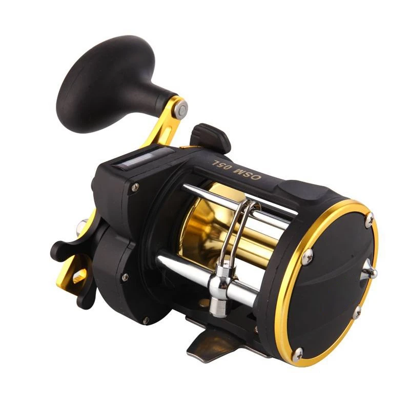 

With Counter Drum Boat Fishing Iron Plate Wheel All-Metal Sea Fishing Trolling Reel Deep Sea Fishing Line Wheel